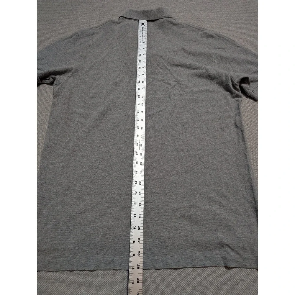 Polo Ralph Lauren Men's Polo Shirt Gray L Cotton Pique Short Sleeve